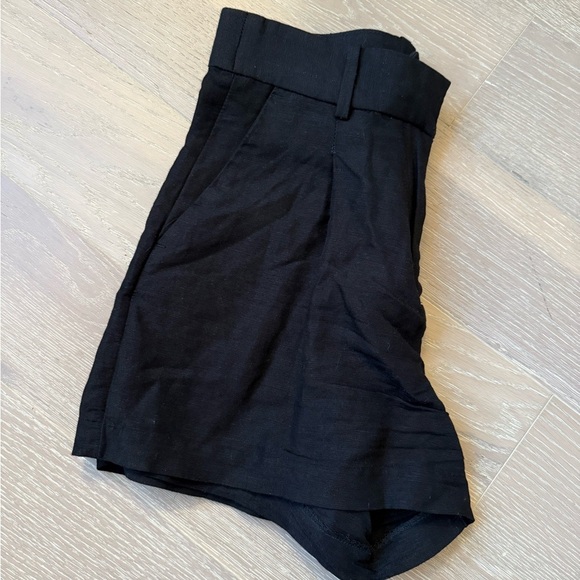H&M Black Linen Blend Shorts - Picture 4 of 6